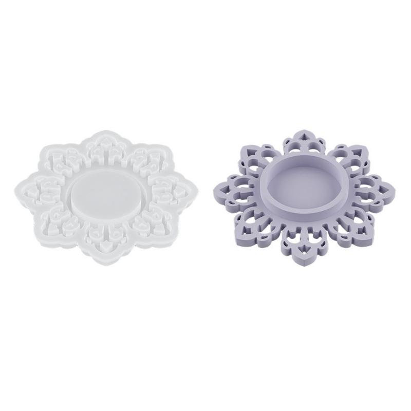

Reusable Silicone Sunflowers Tray Molds Creates Unique Epoxy Candle Stands Decorative Piece Resin Mould forCandle Stand 1