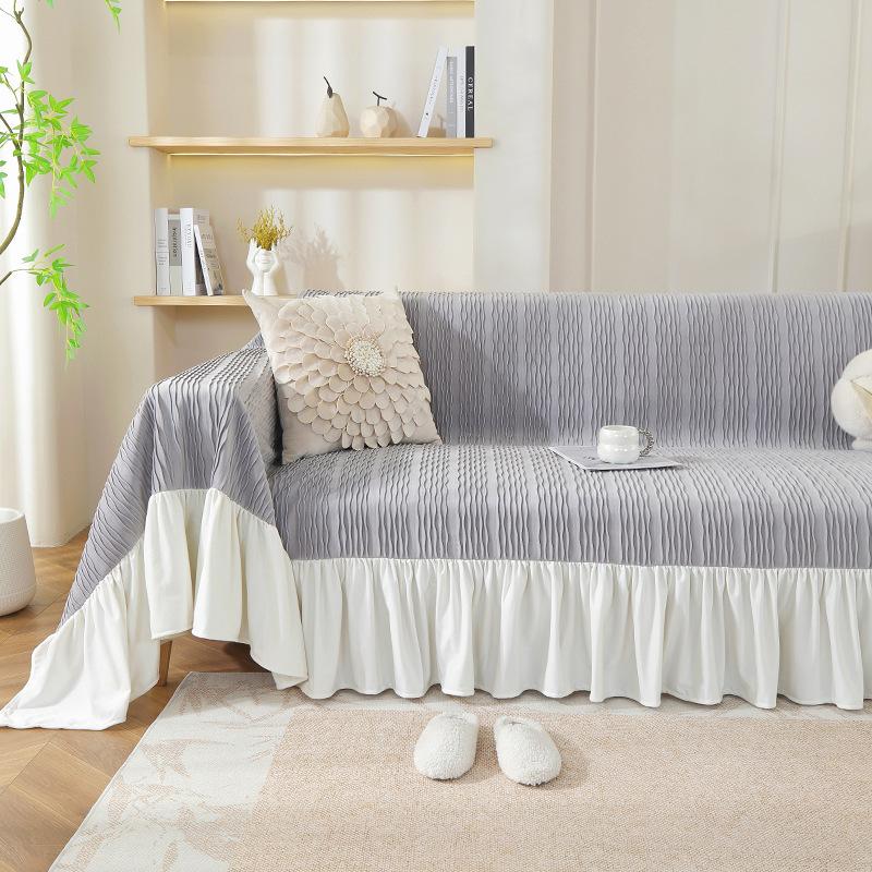 New small fresh sofa towel, dandelion all-inclusive universal non-slip sofa cover, high-end skirt sofa cushion