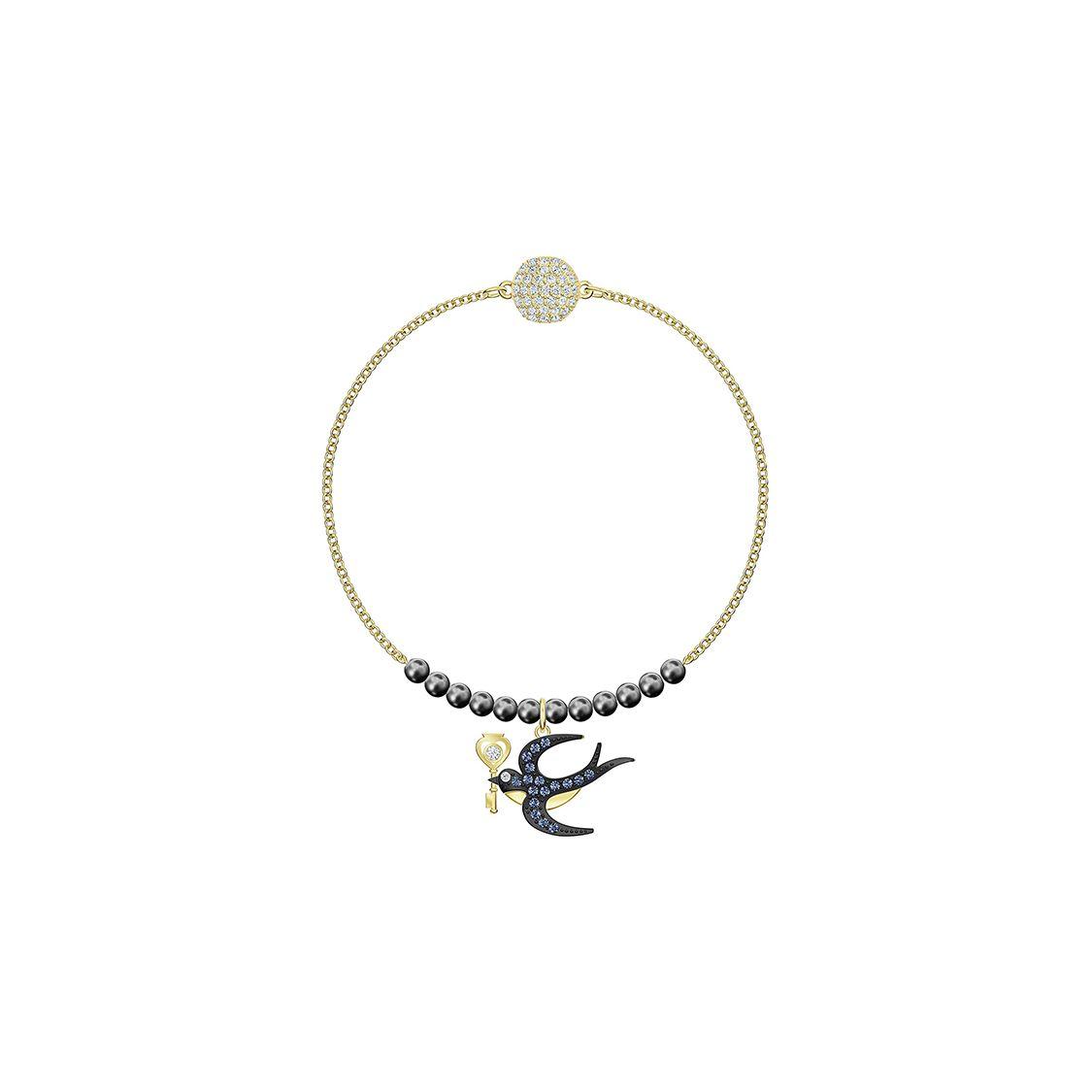 Swarovski Remix Collection Swallow Pendant Design Gold-Plated Bracelet Women bracelet 5494381 L