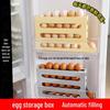 Automatic Rolling Multi-Layer Egg Storage Box for Fridge and Countertop