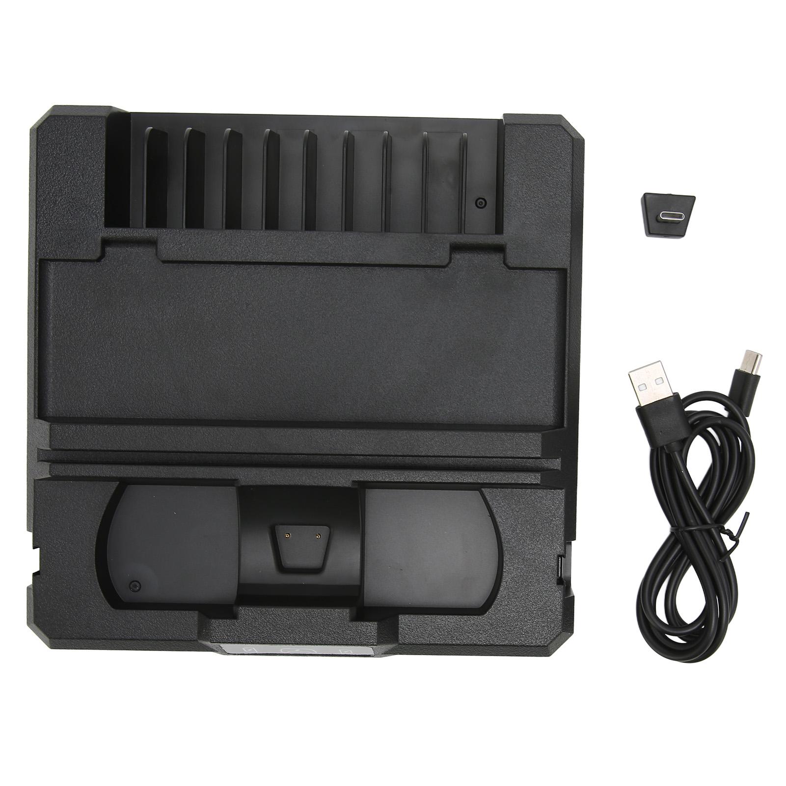 Controller Charging Dock Overcharge Protection Plug and Play Easy Access Charging Dock with 10 Game Card Slot for Switch