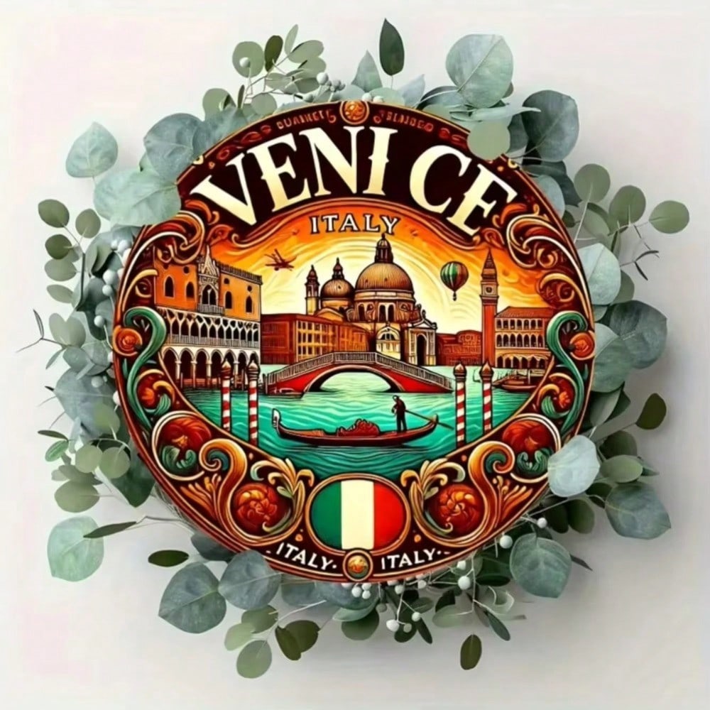 Vintage Iron Wall Decor Set Italian Metal Sign Home Bar Cafe Art