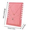 Espositore da Tavolo per Collane Organizer con Pad Supporto Espositore per Collane a Catena Base Antiscivolo in Velluto Vetrina Elegante