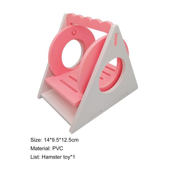 Brinquedo de Balanço para Hamster Yousheng DIY Treinamento Esportivo PVC Multicor Balanço para Hamster Gerbils Ratos Chinchilas Brinquedo de Atividade Suprimentos para Animais de Estimação