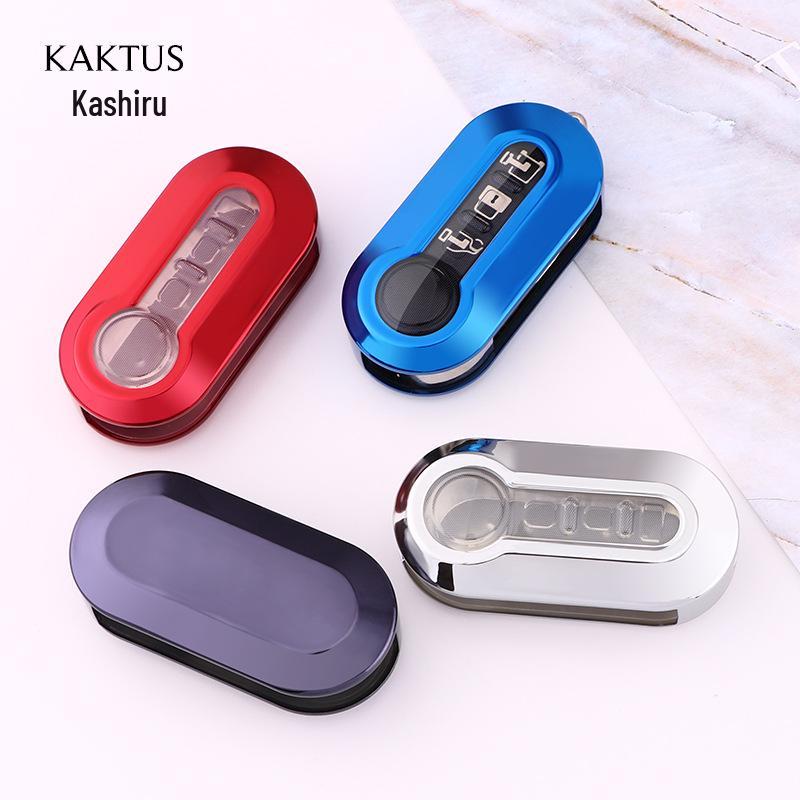 KAKTUS TPU Car Key Case for Fiat Bravo & Fiat 500 – Full Coverage Protective Cover