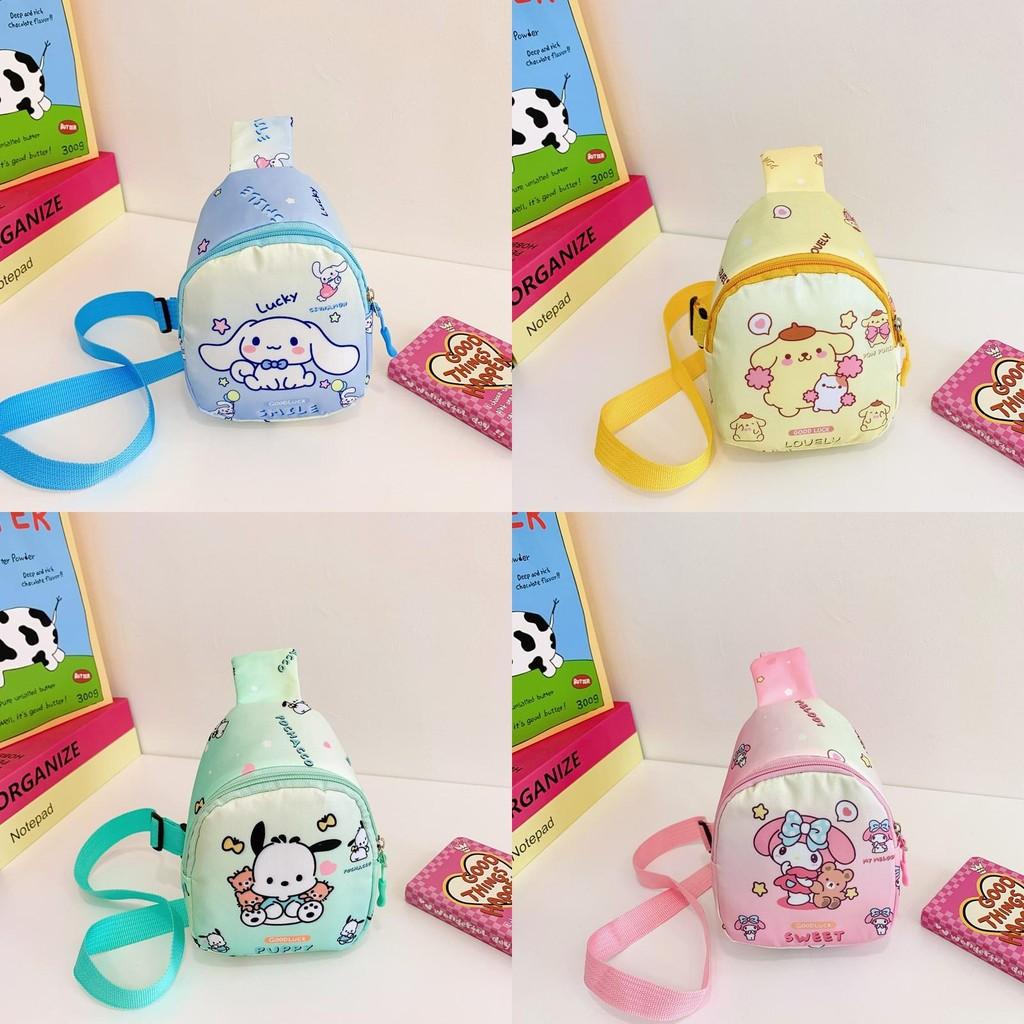Hello Kitty Kids Cartoon Canvas Crossbody Bag With Light Weight For Preschool Kids