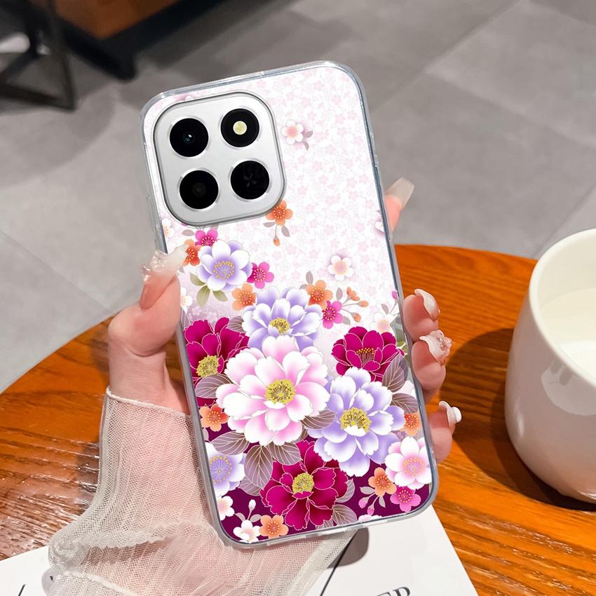 Odpowiednie Dla Huawei Honor X8a X7a X8c X6c 400 Pro Pokrowiec Etui Słodkie Wzory Pandy Przezroczysty Ultracienki Silikonowy Antypoślizgowy Shell Dla Huawei Torby na Telefon