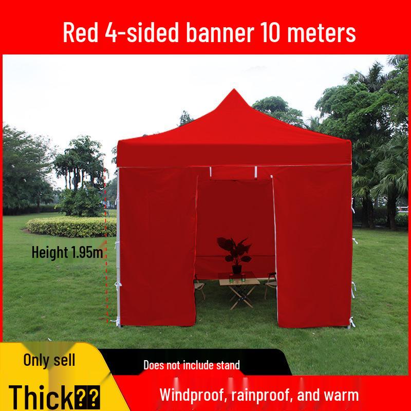 Transparent Tent Side Panel: Windproof & Waterproof Outdoor Canopy Enclosure with Thick Fabric and Durable Edging