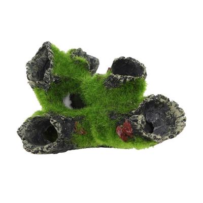 Simulation Tree Trunk Aquarium Decoration Moss Fish Shrimp Hideout Resin Cave House Shelter Aquarium Landscaping Fish Tank Accessories