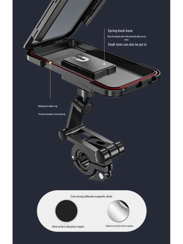 Rainproof Electric Car & Bike Phone Mount for Outdoor Navigation