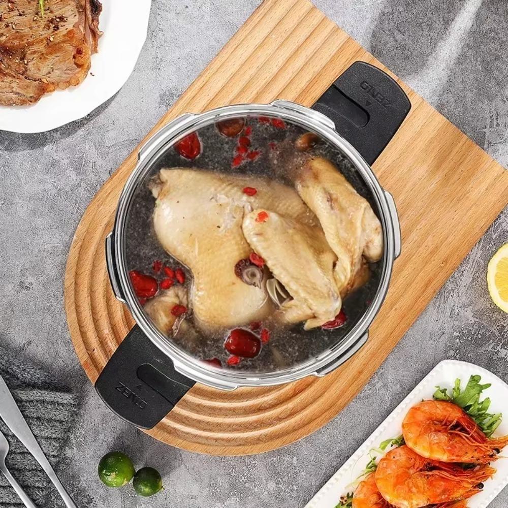 Mini tlakový hrnec s dvojitou rukojetí Zesílený hrnec na polévku Nádobí Tlakový hrnec Kolej