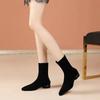  Botas Femininas Women Cute Light Weight Black Comfort Spring & Autumn High Heel Boots Lady Classic Winter Shoes Ab541