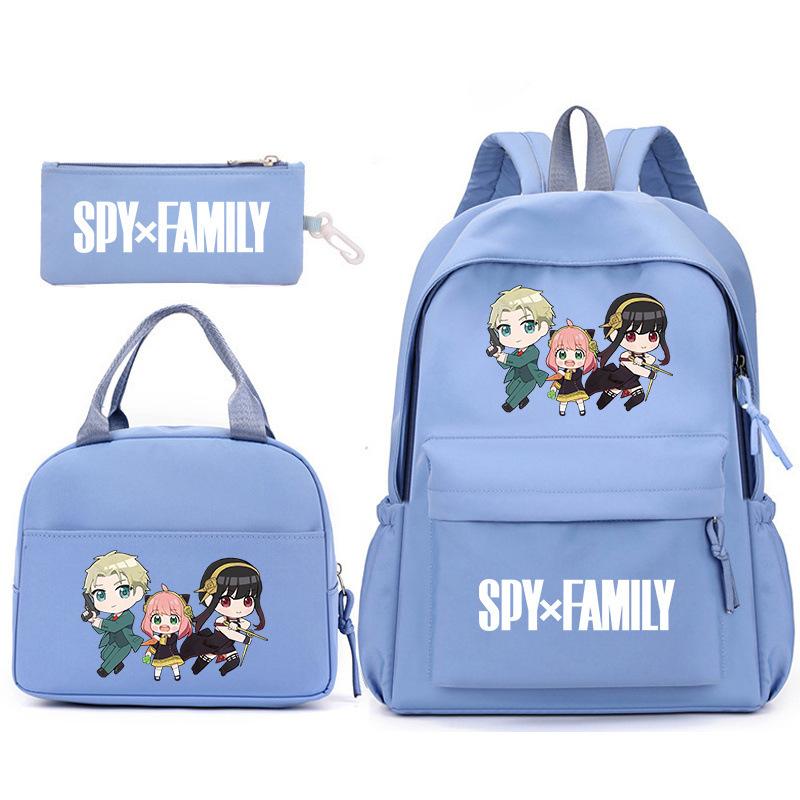 School Season Spy Playhouse Printed Backpack Pencil Bag Shoulder Bag Leisure Primary And Secondary School Students Schoolbag