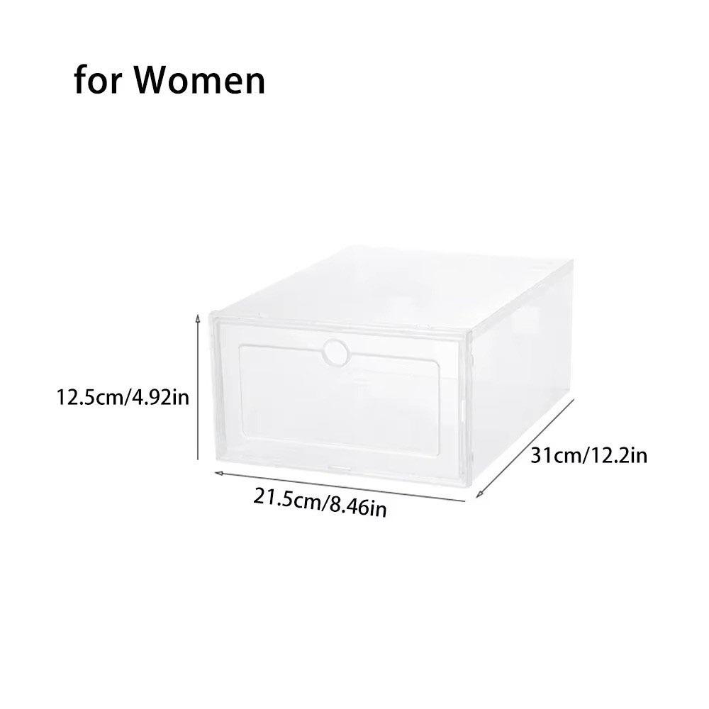 Transparent Shoe Boxes Plastic Sneaker Boxes New Shoe Cases  Household for Women