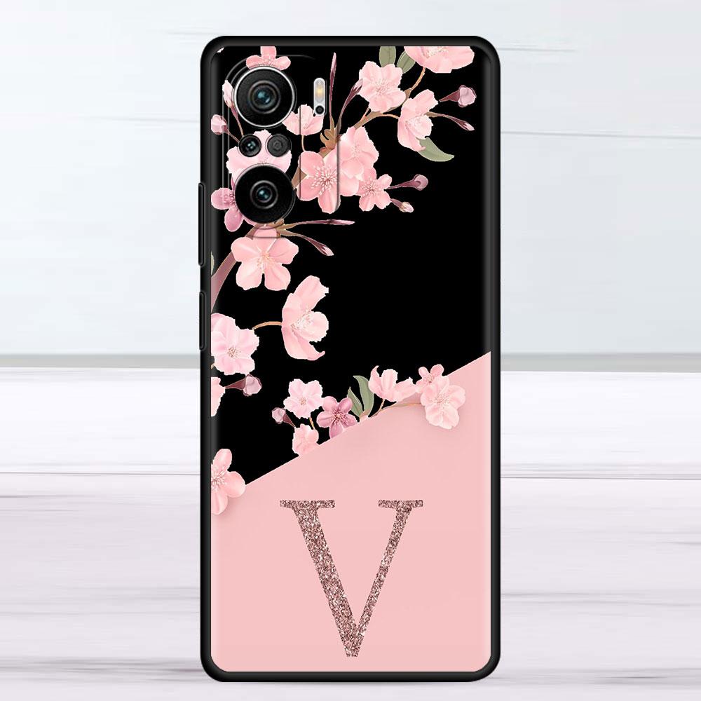 

Чехол для Xiaomi Redmi Note 11 9S 10 9 8 7 9A 9C 9i K40 8T 10C 9T K50 силиконовый чехол для телефона на заказ с цветком вишни Initial M Redmi Note 10 5G