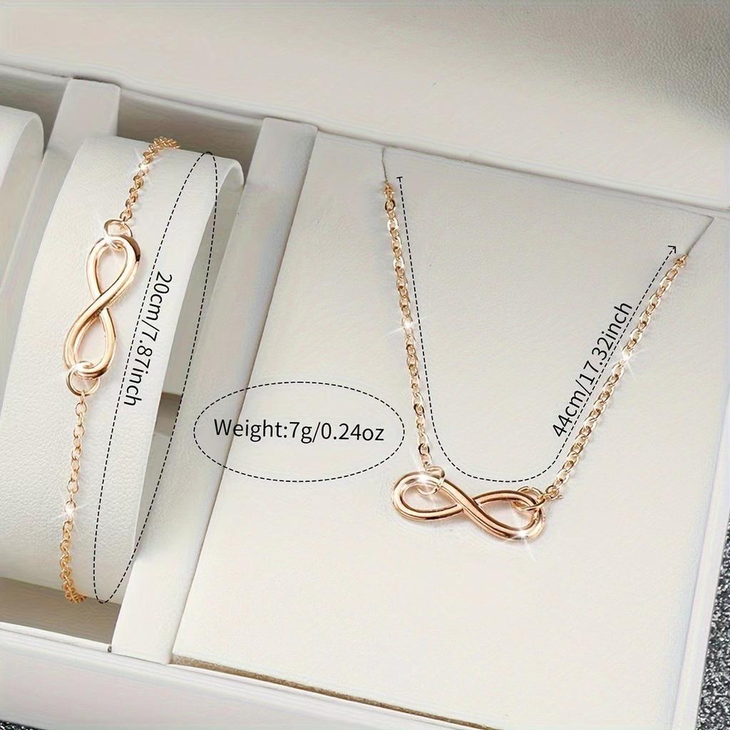 European and American simple jewelry lucky number 8 infinite love bracelet women's classic popular jewelry