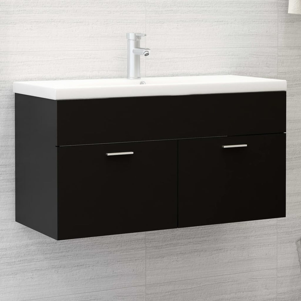 Armoire d'évier avec lavabo intégré  Bois d'ingénierie