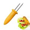 1Pcs Household Kitchen Convenience Stainless Steel Corn Needle Corn Insert Creative Fork Portable Barbecue Fork Kitchen Gadget