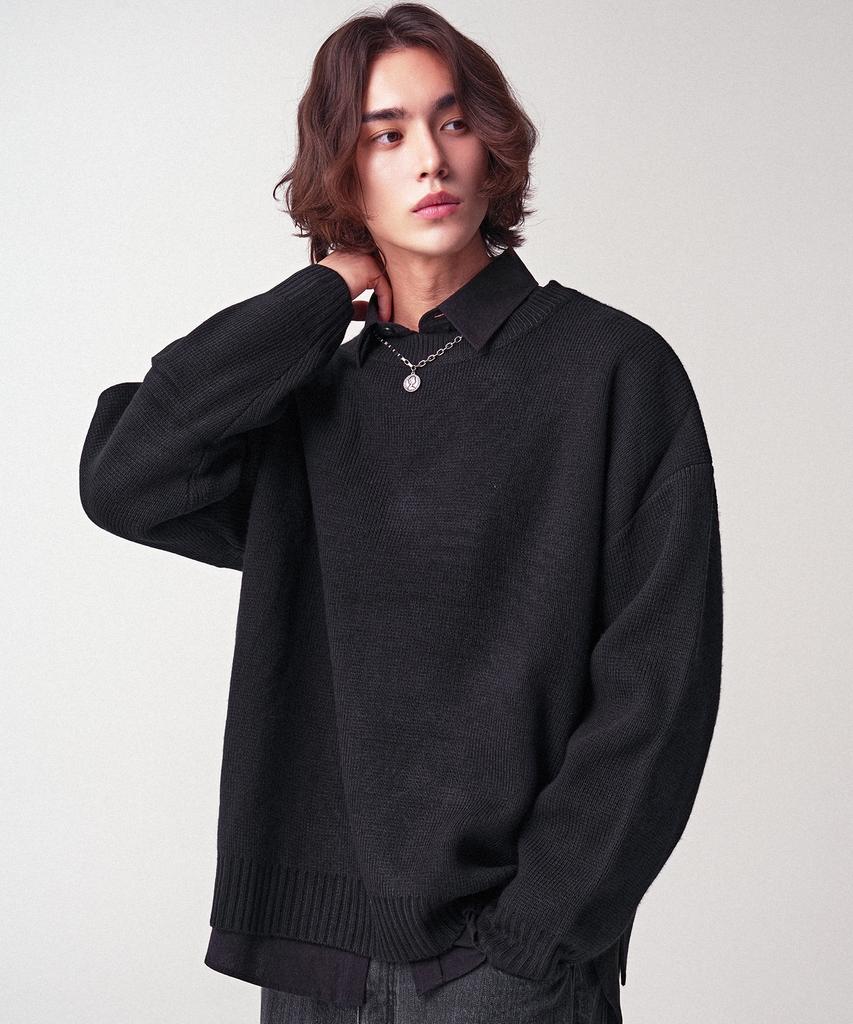 AVANDRESS Washable Crewneck Hachi Knit_8Colors