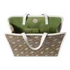 Gucci GG Monogram Canvas Daisy Print Large Tote Bag With White Leather Trim For Women Luxury Daily Use