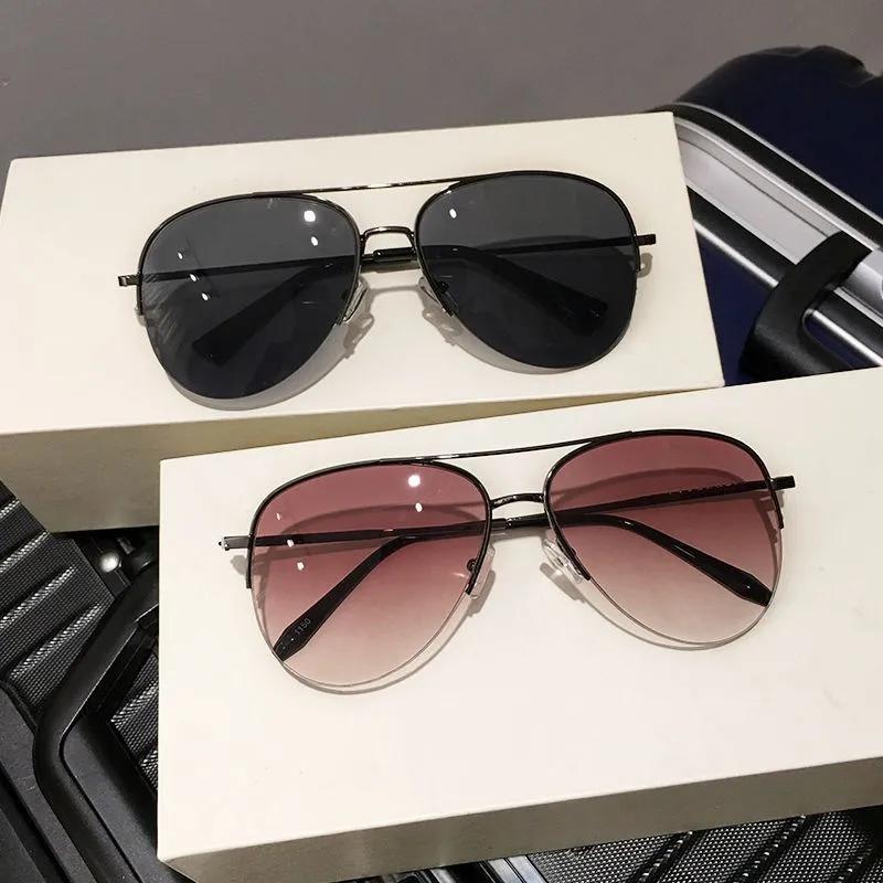 Brown Sunglasses For Men High-end Driving Sun Glasses Large Frame UV Protection Stylish Shades