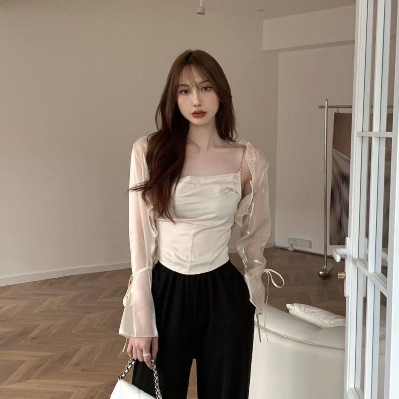 Small Shawl Outer Cover Women's Summer Design Versatile Sun Protection Thin Cardigan Jacket Top