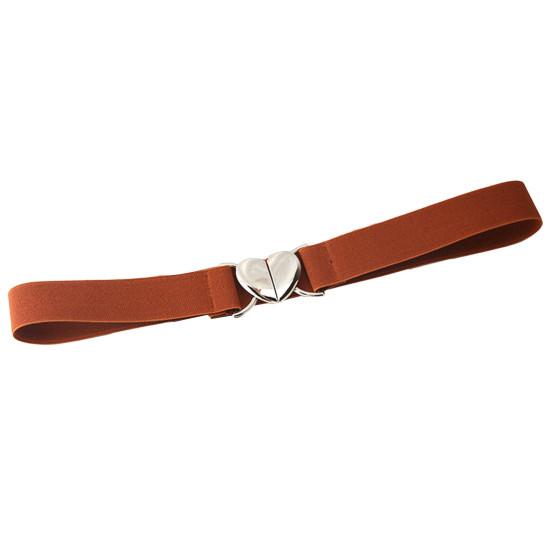 

Женский ремень с гладкими краями, декоративный удобный шикарный женский эластичный ремень с пряжкой для повседневного ношения