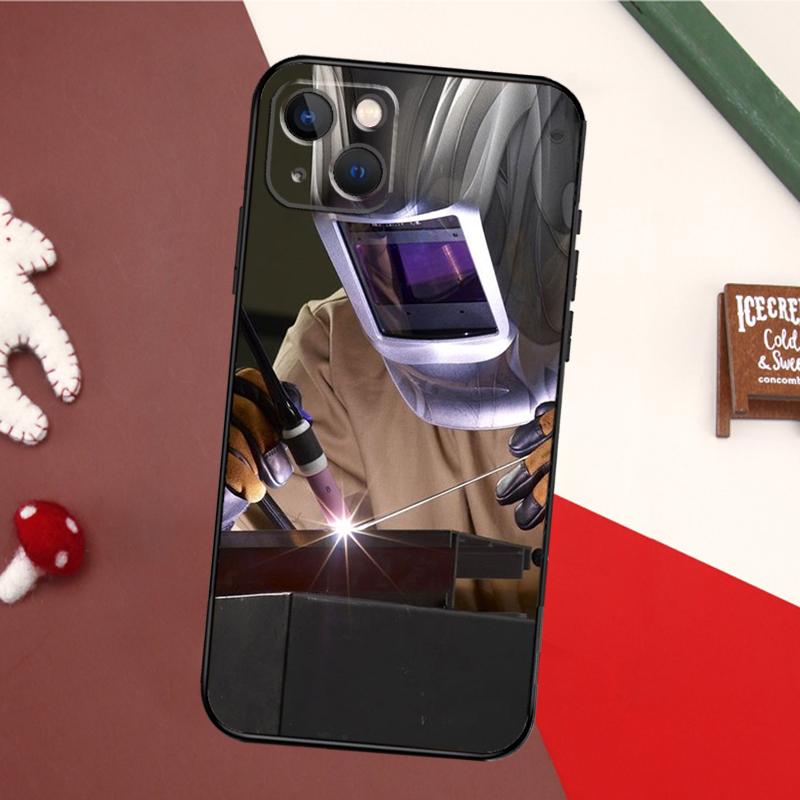 Welder Welding Hot Metal Worker Phone Case For iPhone 16 15 14 Pro Max 11 12 13 Mini 6S Plus X XS Max XR Back Cover