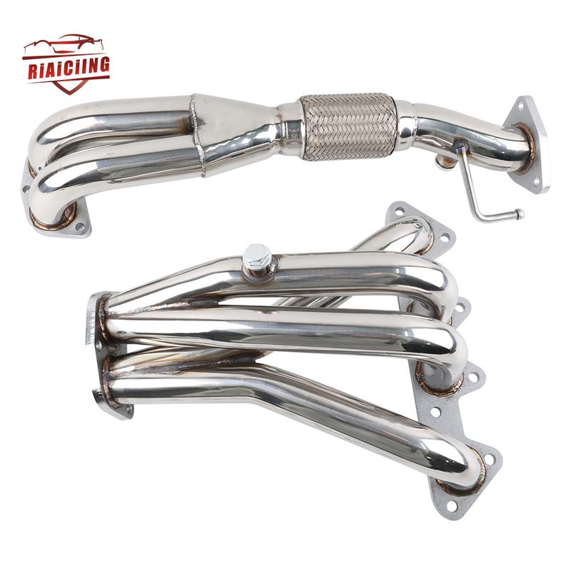 Stainless Racing Manifold Header Exhaust For Honda Accord 98-02 LS4 Combo 1998-2002 Honda Accord F23 DX LX EX L4 2.3L
