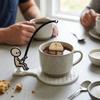 Tragbarer Teebeutel-Fixierclip Hitzebeständiger Teebeutel-Infuser-Hänger Küchengebrauch