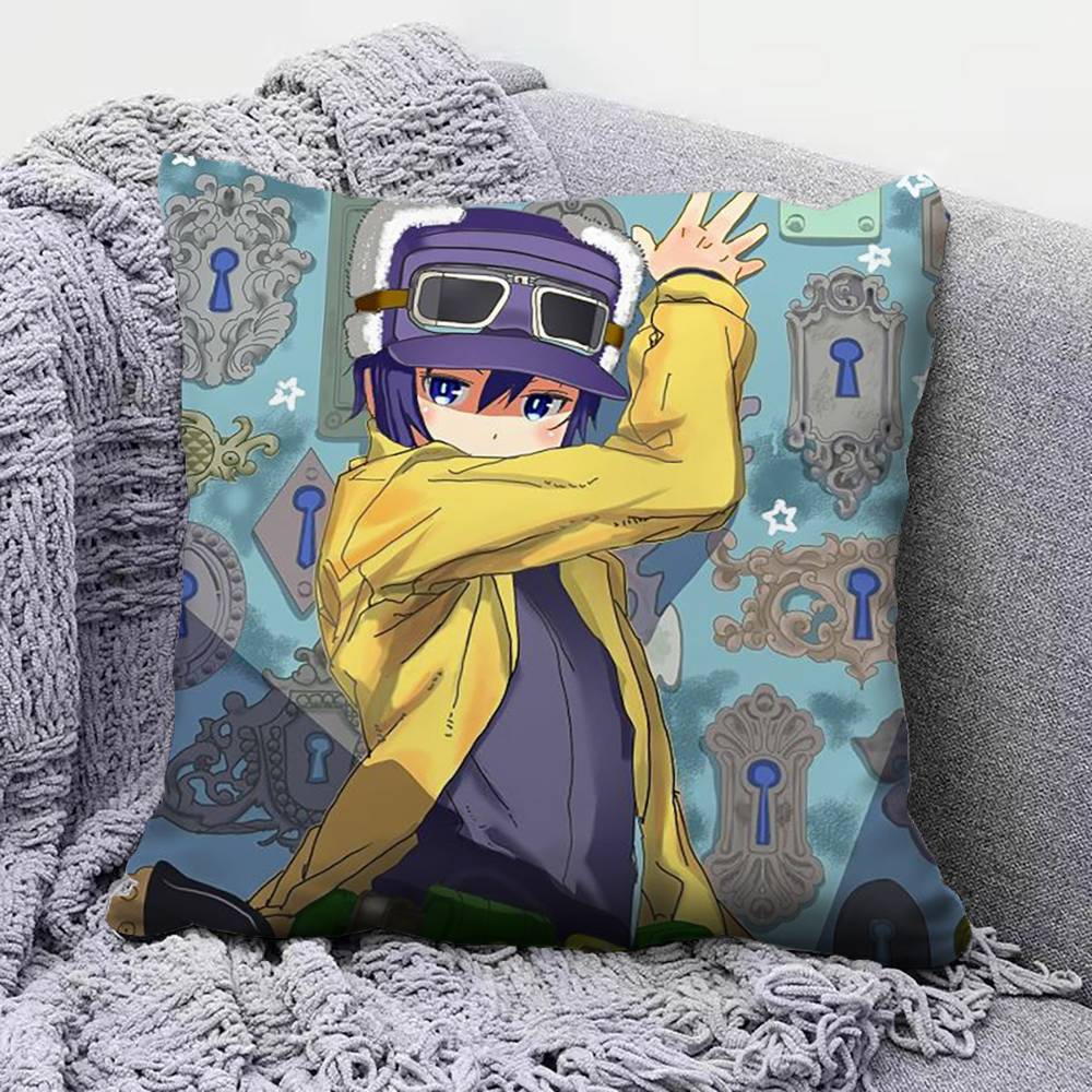 Anime Kino no Tabi the Beautiful World Pillow Covers Home Sofa Cushion Covers and Aecorative Custom