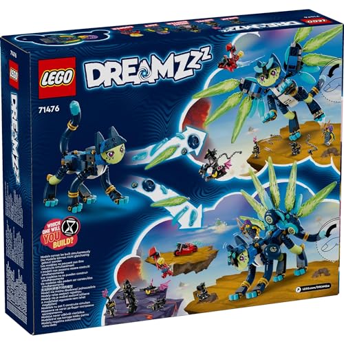 LEGO Dreams Zoe and Jian Toy, Pretend Play Set for Girls and Boys Ages 8, 9, 10, and 11, Elementary School Students, Animal Pretend Play, 71476