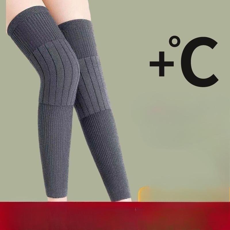 Extended Anti-slip and Warm Knee Pads for Women, Thickened Leg Pads for Men in Autumn and Winter