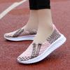 Woven Shoes Women Summer Flats Breathable Female Sneakers Lightweight Walking Shoe Handmade Fashion Lady Loafers Slip On Mujer