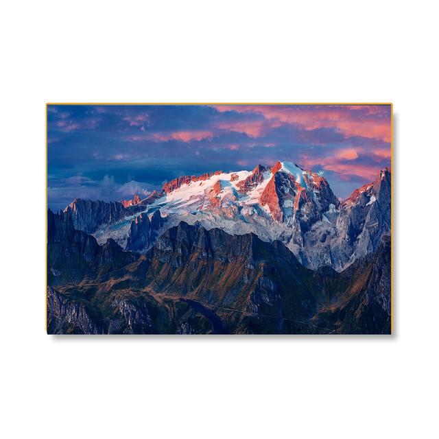 Mount Fuji Snow Mountain Posters and Prints Black and White Nature Landscape Canvas Painting Wall Art Pictures Home Decoration