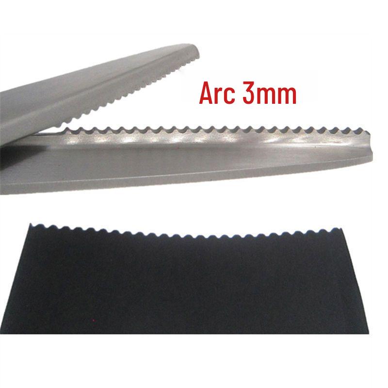 Tijeras Curvas para Encaje y Tela con Filo Zigzag Diente de Perro