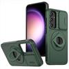 Defender Magnetic Bracket Holder Case For Samsung S23 S22 S21 S20 Ultra Plus FE A54 A25 A35 A55 A15 Push Pull Slide Camera Cover