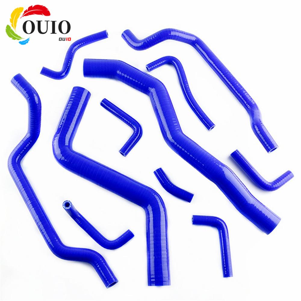 Fit Mitsubishi 95-99 Eclipse 2G GSX DSM 4G63T Silicone Pipe Radiator&Heater Hose Kit
