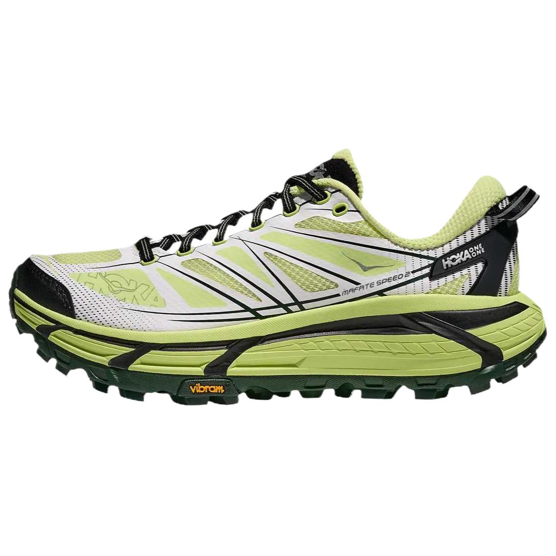 

Hoka One One Mafate Speed 2 Comfortable Lightweight Fabric Synthetic Leather Shock Absorbing Durable Breathable Low Top Running Shoes 1126851-HWW 43