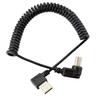 1.5m/5ft USB 2 Male to USB Type A Type B Male Right Angle