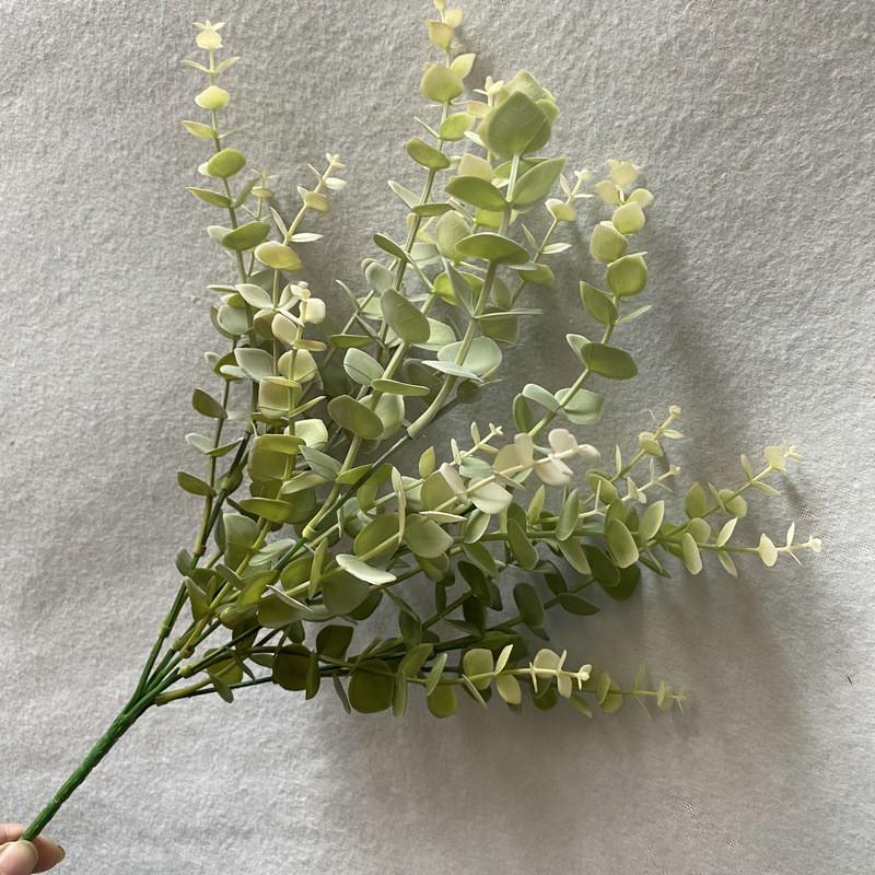 Artificial Eucalyptus Stems Plastic Faux Plants For Tabletop Decoration Gift