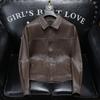 2025 Nouveau Style Veste en Cuir Homme Mode Décontractée Version Coréenne Coupe Ajustée Manteau en Cuir Vêtement d'Extérieur Mode Décontractée 9107