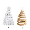 5pcs Wood Desktop Christmas Tree Figurine Festive Desktop Decoration Christmas Tree for Office Desk Holiday Decoration