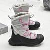 Snow Boots for Girls (with Two Colors of Shoelaces) Non-slip 2025 Winter Cotton-added Children's Short Boots Thermal Cotton Shoes