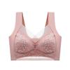 Plus Size Lace Lingerie Sports Bra - Wirefree, Seamless, Anti-Sagging Ice Silk Vest for a Slimmer Look