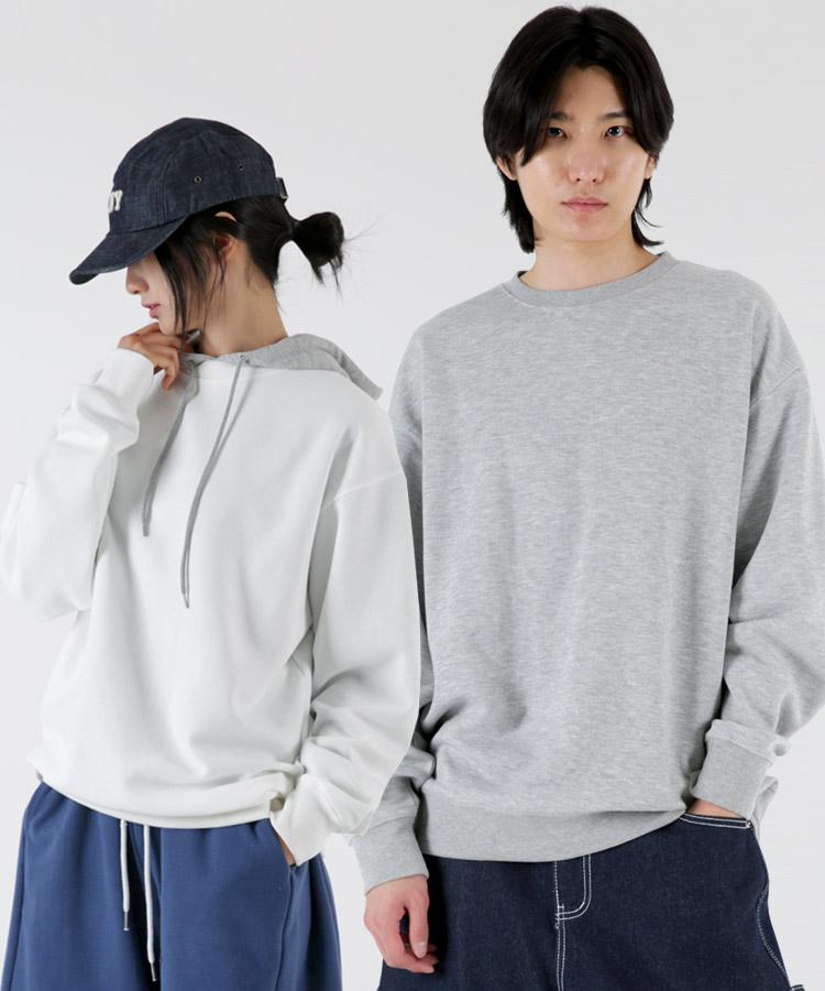 UMM Premium Double-Sided Plain Oversized Sweatshirt 2Xl 6 Colors (Type B)