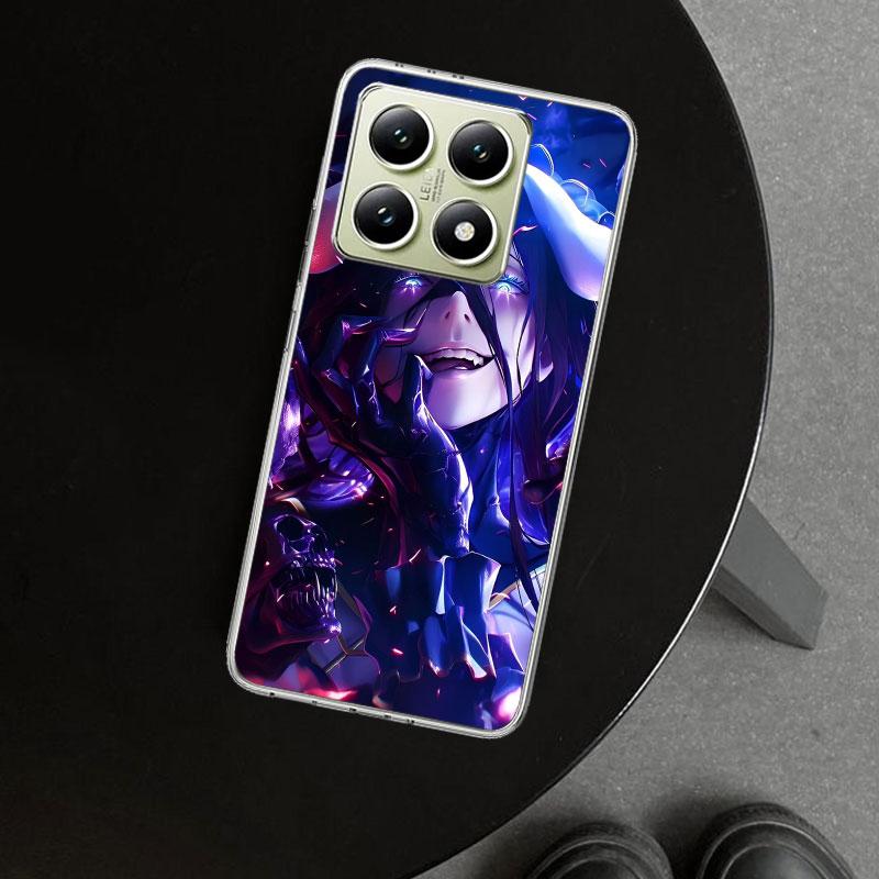Albedo Overlord Anime Phone Case Cover for Xiaomi Redmi Note 15 14 13 12 11 Pro Plus 14S 12S 11S 11T 11E 10S 10 Customized Funda