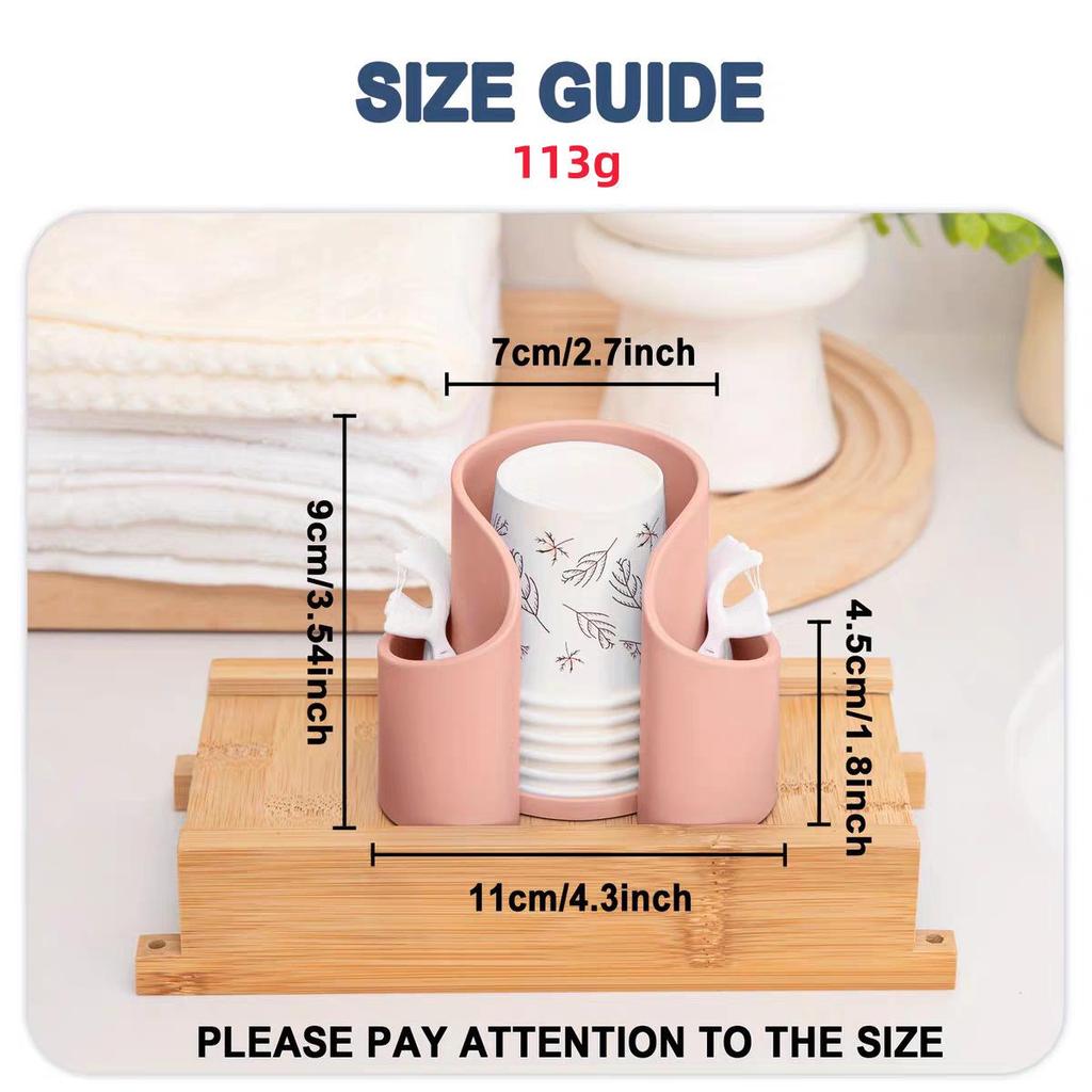 Multifunctional Cotton Pad & Swab Storage Box - Ideal for Makeup, Toothpicks, Floss & More On Dressing Table