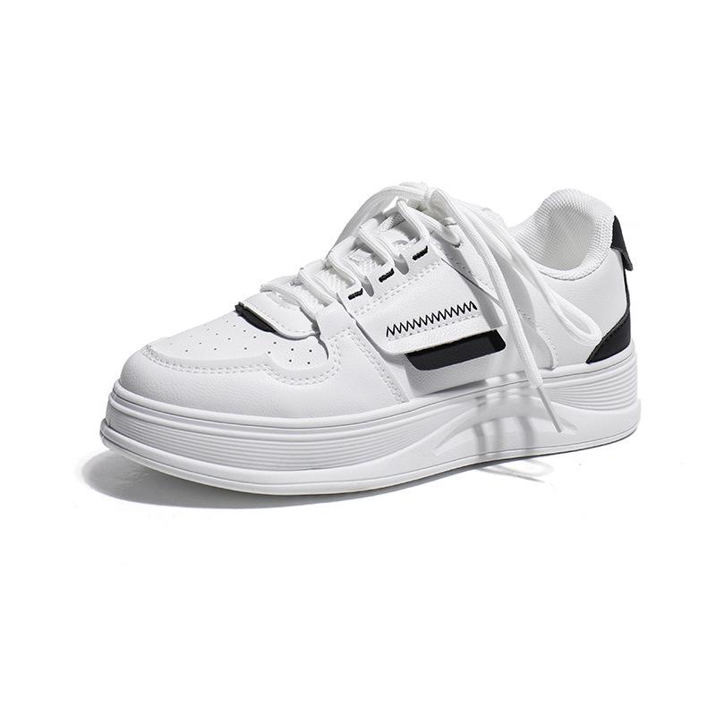 Platform White Shoes Women's Spring and Autumn New Women's Breathable Shoes Inner Match Match Skirt Shoes Hight Increasing Board Shoes