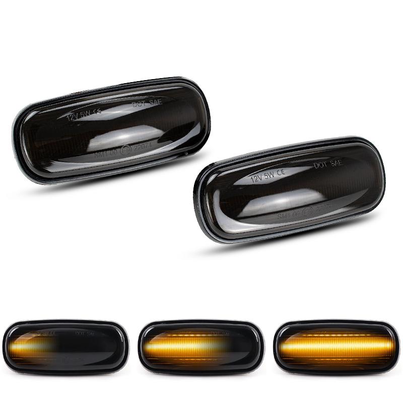 For Land Rover Defender TD5 1998-2015 Freelander 1 2002-2005 Discovery 2 1999-2004 LED Side Marker Lamp Fender Amber Lights